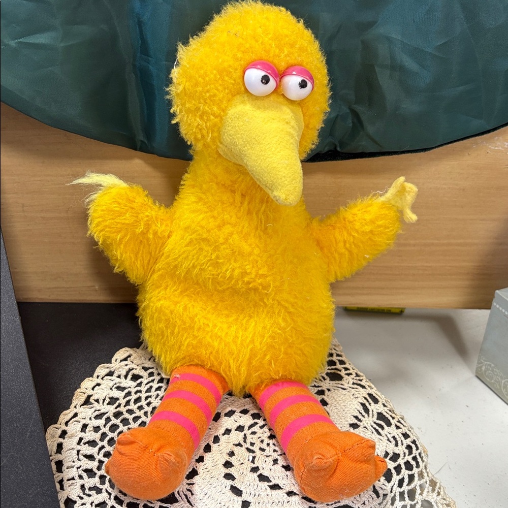 Vintage Knickerbocker Big Bird Plush Sesame Street Stuffed Animal Muppets Toy